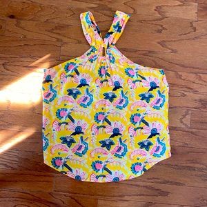 Anthropologie yellow blouse